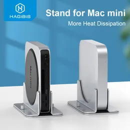 Stand Hagibis vertikaler Stand für Mac Mini Aluminiumlegierung Laptop Desktop Stand Antislip einstellbarer Computerhalter für Apple Mac Mini