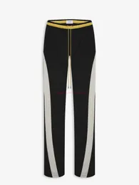 Designer Fashion Clothing Casual Pant K8004 Rhude Black White Patchwork Drawstring Pants Streetwear Jogger Trousers Sweatpants for sale
