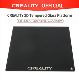 Scanning Temperierte Glasplatten Kits erhitzte Bettbett -Oberflächenplattform 235x235x4mm 3D -Drucker Teil für Ender3 V2/Ender3 Pro/Ender5