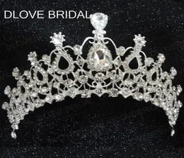 Real Po 멋진 Crystal Bridal Cown Beauty Pageant Big Royal Crown Factory Hair Accessories Head Tiaras Prom Party 2900957