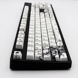 Combos Hxbe Panda Keycaps OEM Wysokość PBT Sublimacja Japońska keycap dla GK61/64/68/87/108 Mechanical Gaming Keyboard