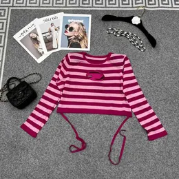 Diesel T-shirt Summer Knit Sweter pusta pasiastka Załoga krawata szyja długi rękaw Cienka sekcja Ochrona przeciwsłoneczna Koszula Luksusowa luźna moda kamizelka