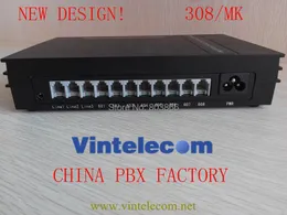 Tillbehör China Factory Vintelecom Nyutformad Mini PBX PABX MK308 Telefonsystem