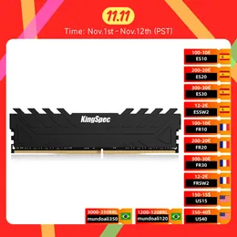 Rams KingspecメモリRAM DDR4 8GB 16GB 3200MHz Heat Sink Memoria RAM DDR4 16GB 2666MHz 3200MHzメモリRAM Dimm for PCデスクトップ