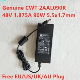 Adaptador genuíno 48V 1.875A 90W 5.5x1,7mm CWT 2AAL090R Adaptador de fonte de alimentação CA para hikvision disco rígido disco de vídeo carregador de energia