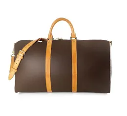 Большая емкость 55 см Двуфель Сумки Женщины путешествуют сумочка роскошные дизайнеры для мужчин для мужчин спортивные открытые пакеты Классический ролковый мягкий чемодан багаж