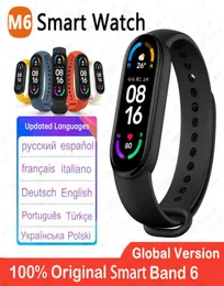 2021 globale Version M6 Band Smart Uhr Männer Frauen Smartwatch Fitness Sport Armband Für Apple Huawei Xiaomi Mi Smartband Watches9588714