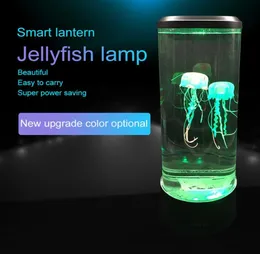 LED tower Jellyfish lamp night light change bedside lamp USB super power saving aquarium home decoration lamp3369875