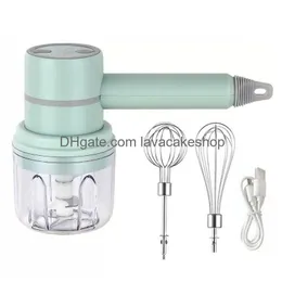 Other Kitchen Tools Wireless 3 Speed Mini Mixer Electric Food Blender Garlic Chopper Matic Cream Cake Baking Egg Beater Drop Deliver Dh6Bf