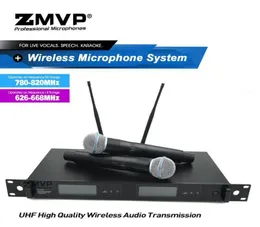 True Diversity QLX24D Dual Microphone Wireless System with Handheld Transmitter Mic For Karaoke Live Vocals Performance15220677