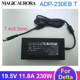 Adapter äkta delta 19.5V 11.8A 230W AC -adapterladdare ADP230EB T för MSI P170M GT72 GT72S GL75 GE73 GT70 16F4 G750 SPEL LAPTOPT