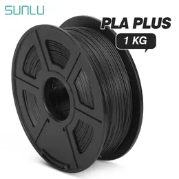 Skanna sunlu pla plus filament 1 kg 1,75 mm miljövänlig luktfri icke -toxisk 3D -tryckare extruder Täppning gratis ljus färg bra seghet