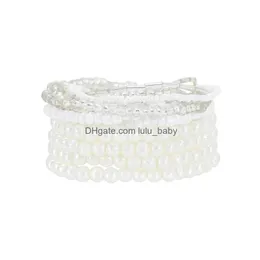 Bracciale con pendente a forma di stella marina con lettera di perline di perline di moda per le donne Summer Beach Party Imitazione regalo di gioielli sexy Goccia Deliv Dhc3T