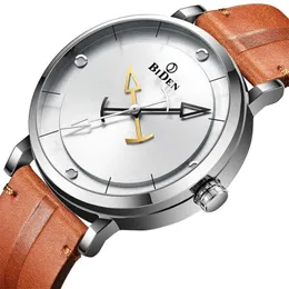 Zegarek kreatywny zegarek mężczyzn Anchor Look Wskaźnik Hands Watches Sliver Black Case Sports Sportswatch Mężczyzna renogio masculino