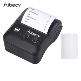 Impressoras Aibecy Bluetooth Rótulo Impressora de 58 mm 2 polegadas sem fio Bluetooth Thermal Printer para armazenamento de remessa portátil Mini USB Label Printer