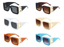New luxury 6 color squeare sunglasses ladies designer fashion brand sunshade eyeshield eyeglasses leisure time european style goggle polarized sunglasses men