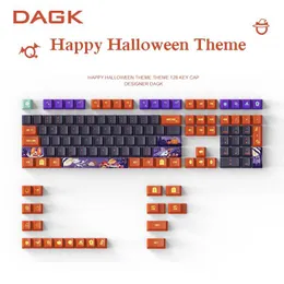 Tillbehör Happy Halloween Mechanical Keyboard KeyCaps Cherry / XDA Höjd Valfri KeyCaps Designer av DAGK Transparent MX Switch KeyCaps