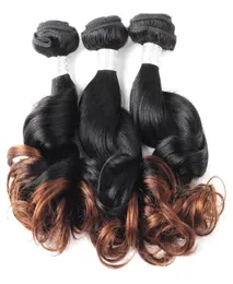 Ombre Brazilian Spring Curl Virgin Hair 4Bundles Sin procesar Virgin Ombre Hair Extensions Two Tone 1B4 Color Human Hair Bundles9824398