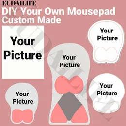 Almofadas DIY Custom Made 3D Mão Descanso de Pulso Mouse Pad Personalizado Seu Próprio Mousepad Silicone Oppai Soft Mouse Mat Escritório Trabalho Presente