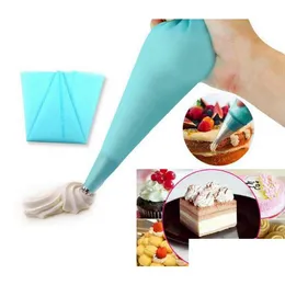 Baking Pastry Tools Sile Kitchen Accessories Icing Pi Cream Bag Diy Cake Decorating Tool Squeeze Tips Set Drop Delivery Home Garde Dhqgs