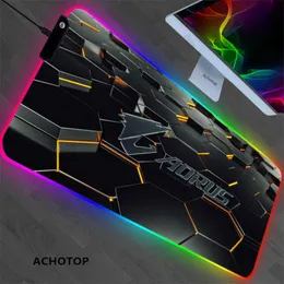 Riposa RGB Aorus Pattern Pad Pad Pad Anime Cool Mouse Pad Mouse TAMPAT IL COMPUTER CONSETTO TAGGIO MAST TAD LED 7 Colore 800x300x3mm