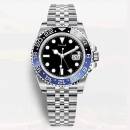 Zaufalny zegarek Pepsi Batgirl Rootbeer Sprite Męsów 40 mm Automatyczne 2813 Ruch Mężczyźni zegarek ze stali nierdzewnej Jubileusza Ostra Osterowa Montre de Luxe Watch