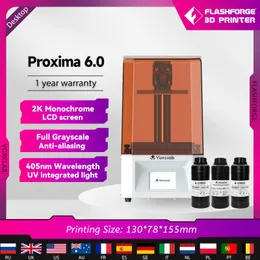 Scansione VoxeLab Proxima LCD 3D Stampante 3D Monochrome da 6 pollici Schermo UV UV Fotocutura Resina Emprora 3D Photon Mono 3D Drucker