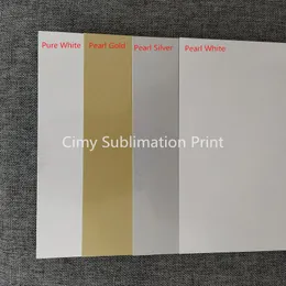 Scanning 40sheets 0.5mm A6 Blank Sublimation Metal Plate Aluminium sheet Name Card Printing Sublimation Ink Transfer DIY Craft