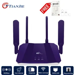 Routers TIANJIE 4g Router Wifi Wi Fi Modem Wifi Lte Access Point Mobile CPE Antenna Hotspot Outdoor Bridge With A Sim Card Slot