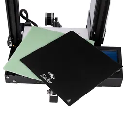 Printer Ender3/CR20 3D Printer Heated Bed Removable Platform Build Plate Hotbed Surface Sticker 235x235mm+Fiber Glass Plate