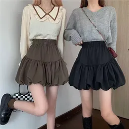 Design sense fluffy short skirt 2021 new early autumn chic sweet and spicy skirt spring and autumn A-line skirt children's wear