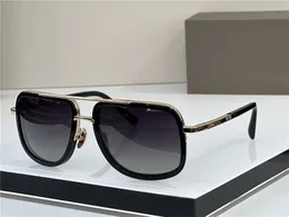 النظارات الشمسية الموضة One 2030 Men Design Metal Vintage Simple Square Square Frame Protect Outdoor UV 400 Lens Eyewear مع CASE