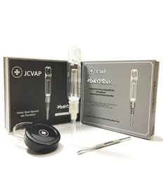 JCVAP HoneyStraw con chiodo in titanio in ceramica o punta al quarzo Mini pipa in vetro Oil Rig cannuccia kit pipe8831046