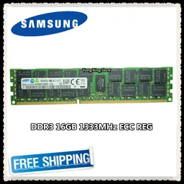 Rams Samsung Server Memory DDR3 16 GB 1333 MHz ECC Reg Register Dimm 16G PC3L10600R RAM 240PIN 10600 1,35V