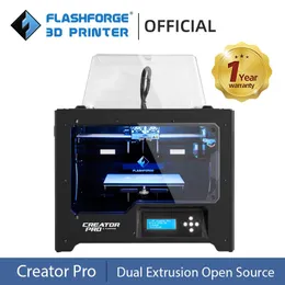 Skanning Flashforge Creator Pro DIY 3D -skrivare Dual Extruder Open Source for Maker Använd Byggvolym 227*148*150mm Multicolor Printing