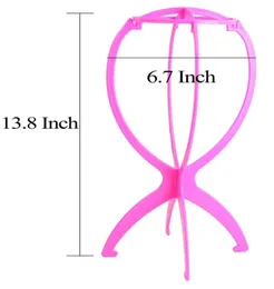 Weavesclosure Pink Wig Stand Plantable Plantip Table Size Lumper Big Size Easy Shower Wigs Stands Hair Assories Whoel MA4557413