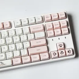 Combo XDA Profilo Cute Cat Meow Tema 137 Tasti PBT Copritasti Sublimazione della Tintura Per Tastiera Meccanica GH60 GK61 64 68 87 96 980 104 108