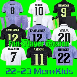 Camisetas Real Madrid Maglie da calcio Copa del Rey Final Kids Kit 23/24 Maglia da calcio portiere Futbol VINI JR BENZEMA Champion Special 2023 2024 Player Version ESt