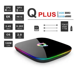 Q Plus Allwinner H6 Smart Android 90 TV Box 4GB 32GB 4K H265 USB30 PK X96 MAX Set Top Box2497372