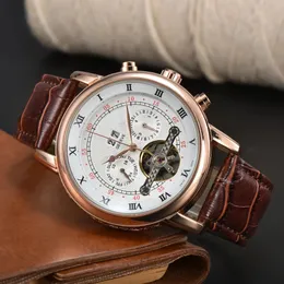 2023 Patekity Mechanical Menic Mechanical Assista a aço inoxidável Tourbillon Waterper impermeável relógios de relógios Relogio Masculino