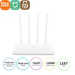 Routers Original Xiaomi Mi Router 4A Gigabit Version 2.4G 5GHz 1167Mbps WiFi Repeater 4 Antenna Wireless Network Extender Xiaomi Router