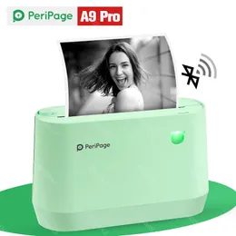 Drukarki Peripage A9pro Pocket Pocket Printer Etykieta termiczna Uwagi 300 DPI Drukarka do drukarki telefonicznej z Android iOS PC