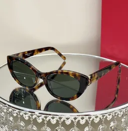 여성을위한 선글라스 YSLLLSL M115 패션 디자이너 안경 클래식 고양이의 눈 선글라스 프레임 an-UV400 눈 보호 파티 휴가 안경