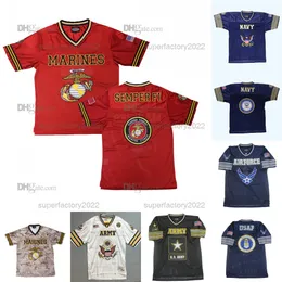 Nas. Army Marines Navy Custom Football Jersey Ed Name Ed Numer FAS Wysyłka Wysyłka Jakość