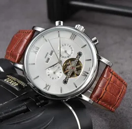 Herren Fashion Patekity Armbanduhren Moon Phase Luxus -Geschäftsleute Watch Tourbillon Design Edelstahlriemen Handgelenk Uhr #16