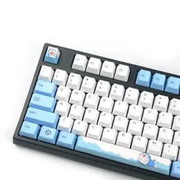 Combos PBT Doraemon keycaps DYE Sublimation OEM Profile Keycap Compatible Cherry MX Gateron Switches For 104 180 Mechanical Keyboard