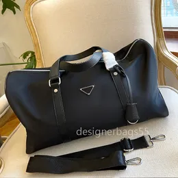 Bolsas esportivas de náilon para homem e mulher pretas de alta qualidade moda clássica bolsas de mão de viagem bolsa de ginástica durável e grossa bolsa de ombro transversal masculina