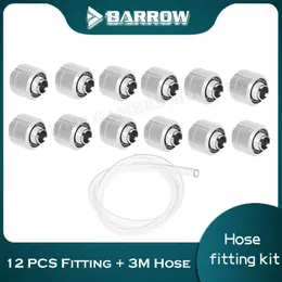 Drives Barrow Soft Tube Fittings Kit 3/8''Thick 9.5*15.9mm/9.5*12.7mm For PC Water Cooling System Black Silver White Gold