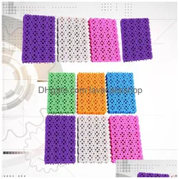 Banyo Paspasları 10 PCS Banyo Antislip Mat plastik Duş Ped Out Antiskid Evde Kullanım Çeşitli Renk Damlası Dağıtım Bahçesi Accesso Dhsbu