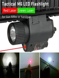 Airsoft Scope Tactical White Light Hunting Light med röd lasersikt för hjälmhuvudjakt CL1500033547939
